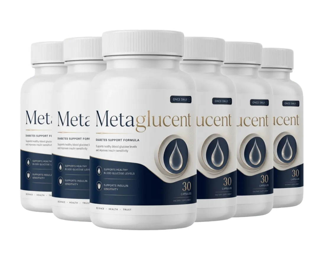 MetaGlucent 6-bottle Best Value bundle — daily blood sugar support capsules